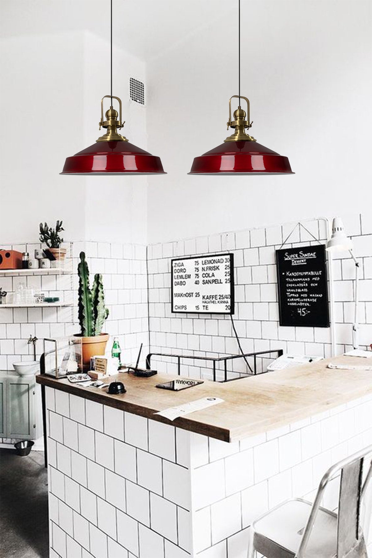 Kirsche Edle Doppel Kronleuchter Antike Kopfteil Retro Pendelleuchte Küche Wohnzimmer Cafe Kronleuchter