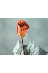 Petit Roses Single Branch Artificial Flower 50 Cm Orange - Swordslife