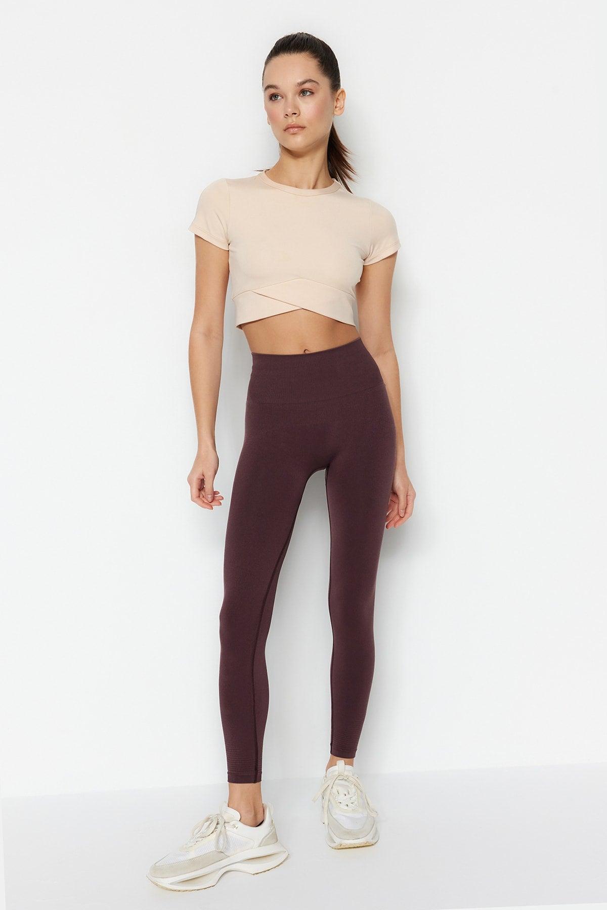 Vella - Chestnut High Waist Contouring Tights - Swordslife