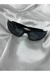 Framed Millennium Y2k Unisex Design Sunglasses Black - Black