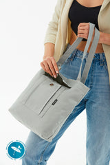 Gray U7 2-Compartment Large Volume Waterproof Fabric Women's Sports Daily Arm And Shoulder Bag B:35 E:35