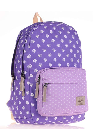 Purple Patiler Primary School Secondary School Bag And Pencil Holder Set - Girls