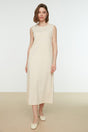 Beige Sleeveless Dress Lining-Underwear TCTSS21UK0034 - Swordslife