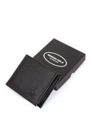 Black Color Wallet Men'S Wallet With Coin Holder Card Compartment