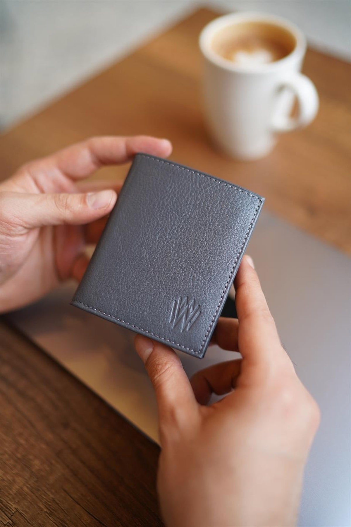 Lisande Genuine Leather Kibar Men'S Wallet Gray