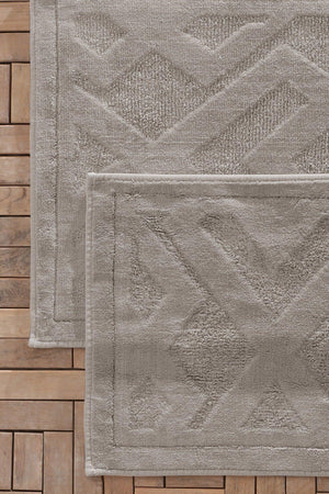 Milo Bath Mat Set - Gray - Swordslife