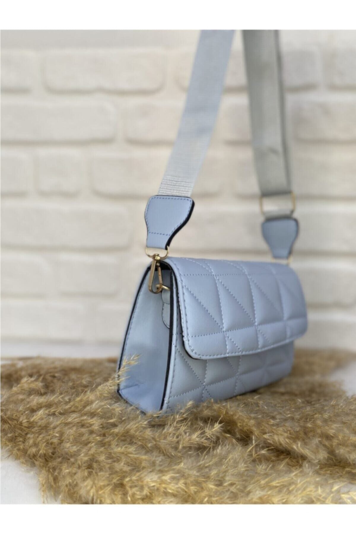 Blue Purse Damen-Umhängetasche mit Säulengurt