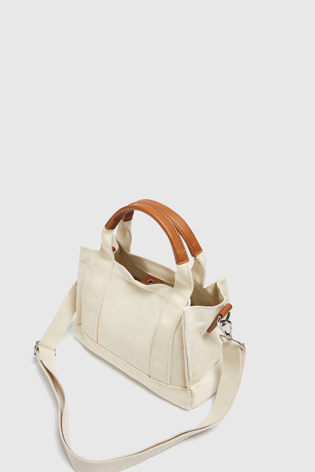Women'S Contrast Fabric Crossbody Bag