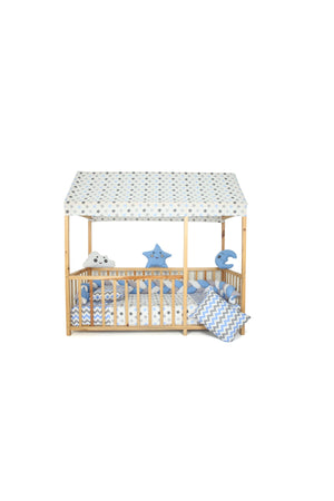 Çit Montessori Crib Side Protected Baby Duvet Cover Set 90X190
