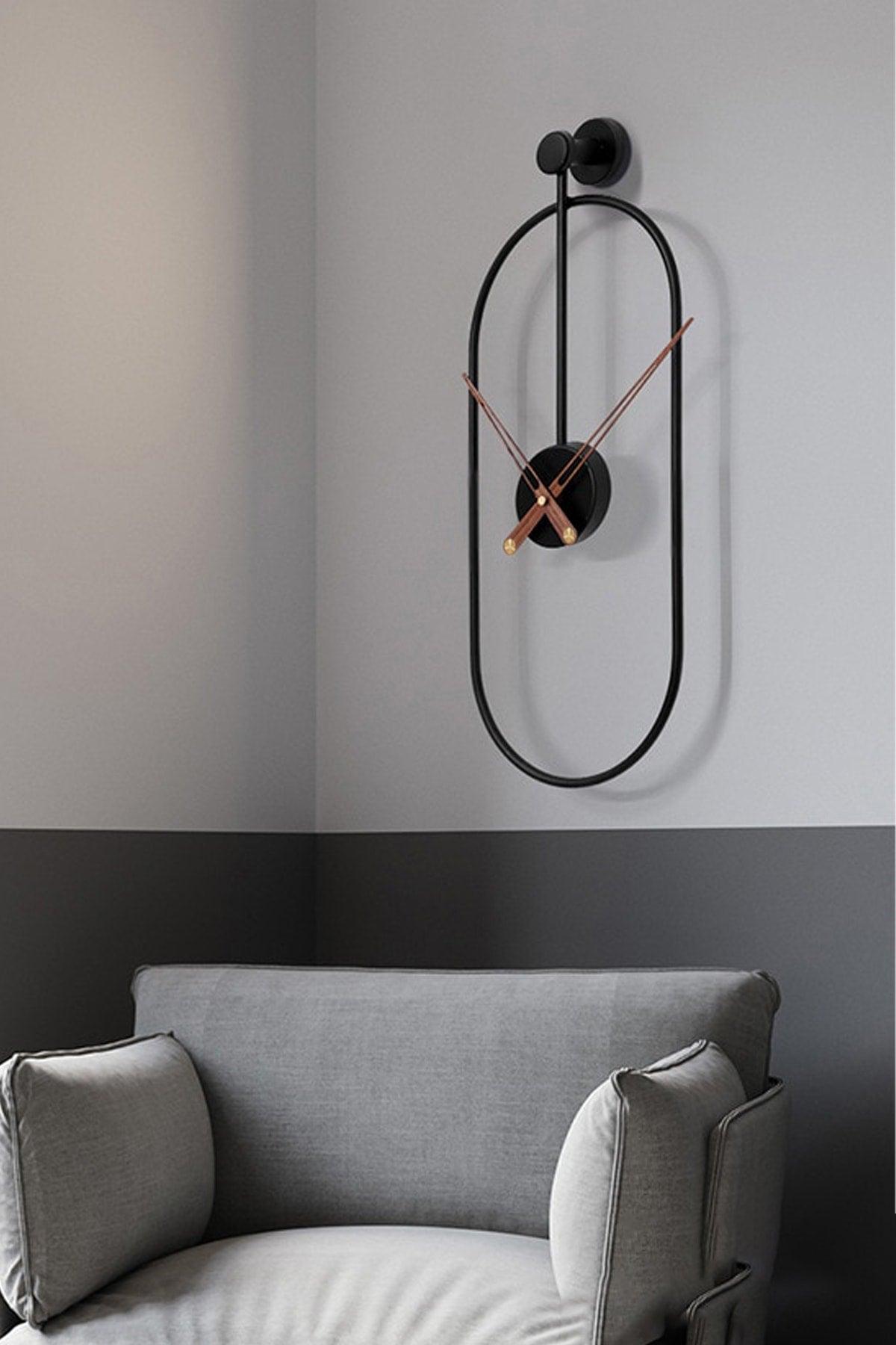 Serenity Black, Decorative Modern Wall Clock - Swordslife