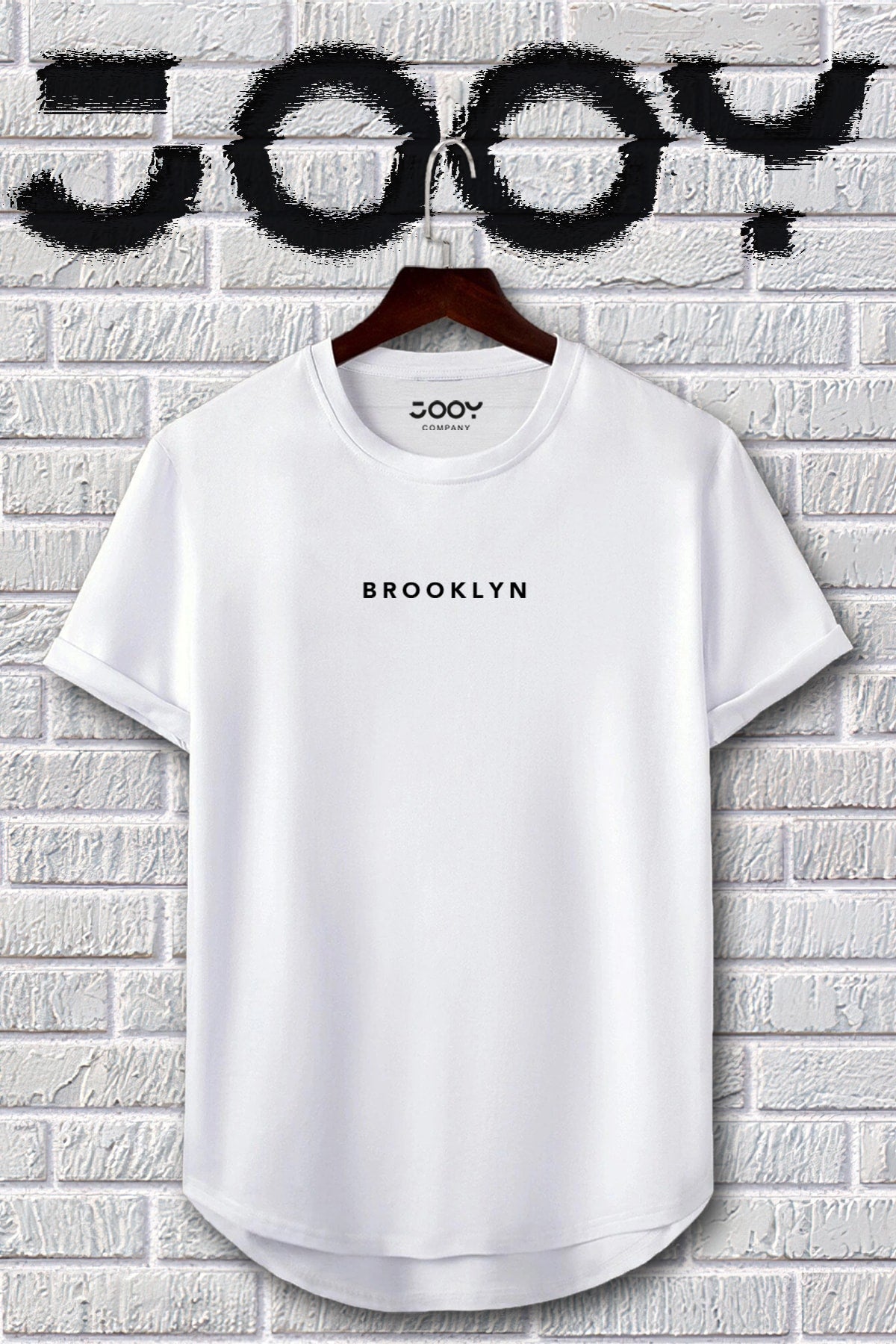 Brooklyn Printed Black And White Oval Cut Tshirt Set Of 2
