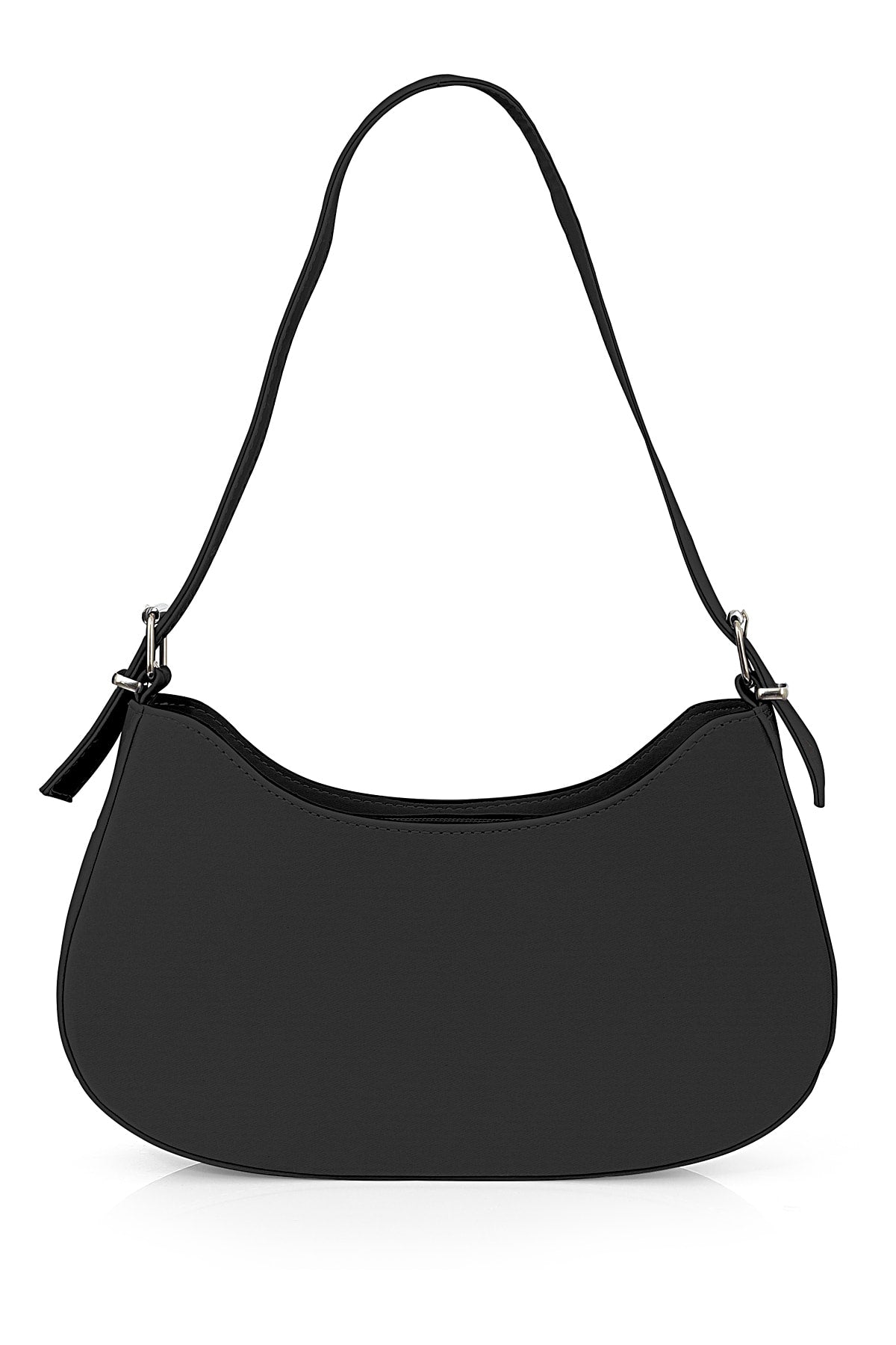 Original Women's Column Strap Comfort Model Baguette Single Eye Zipper Mini Hand Arm And Shoulder Bag