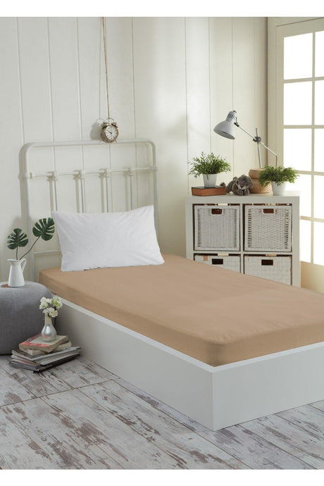 Micro Fitted Full Edge Waterproof Mattress Protector Mattress Bed Sheet Sand Beige - Swordslife