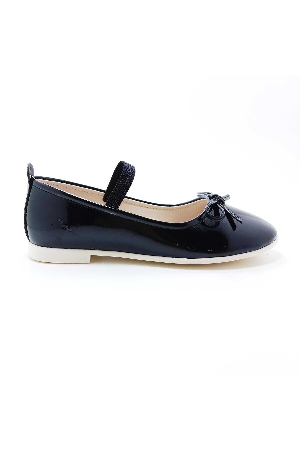 Girl'S Elastic-Bow Detail Lightweight Flats(26-35 Num.)