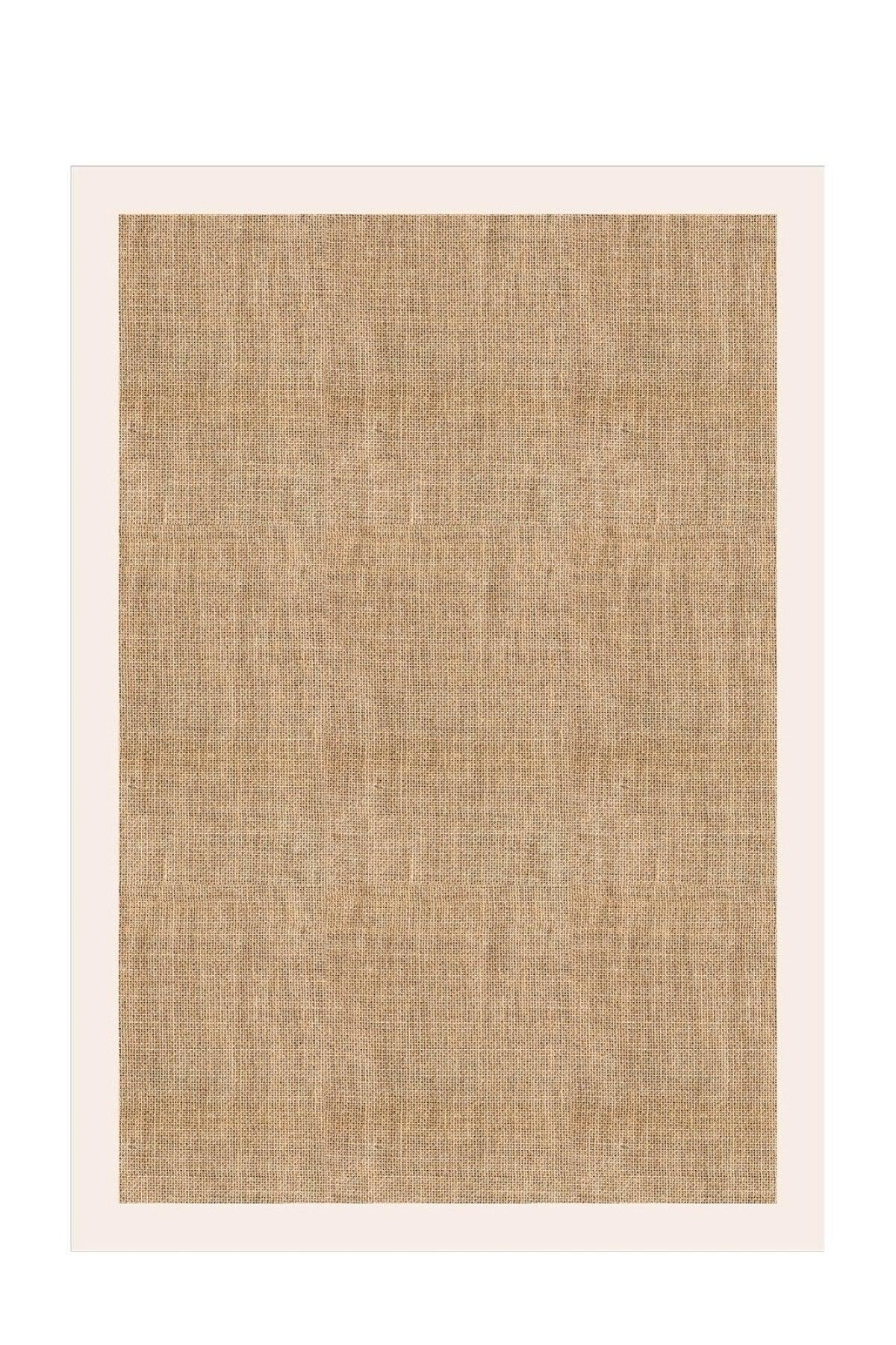Digital Non-Slip Stain Resistant Washable Jute Look White Kitchen Carpet Living Room Carpet Balcony Carpet - Swordslife