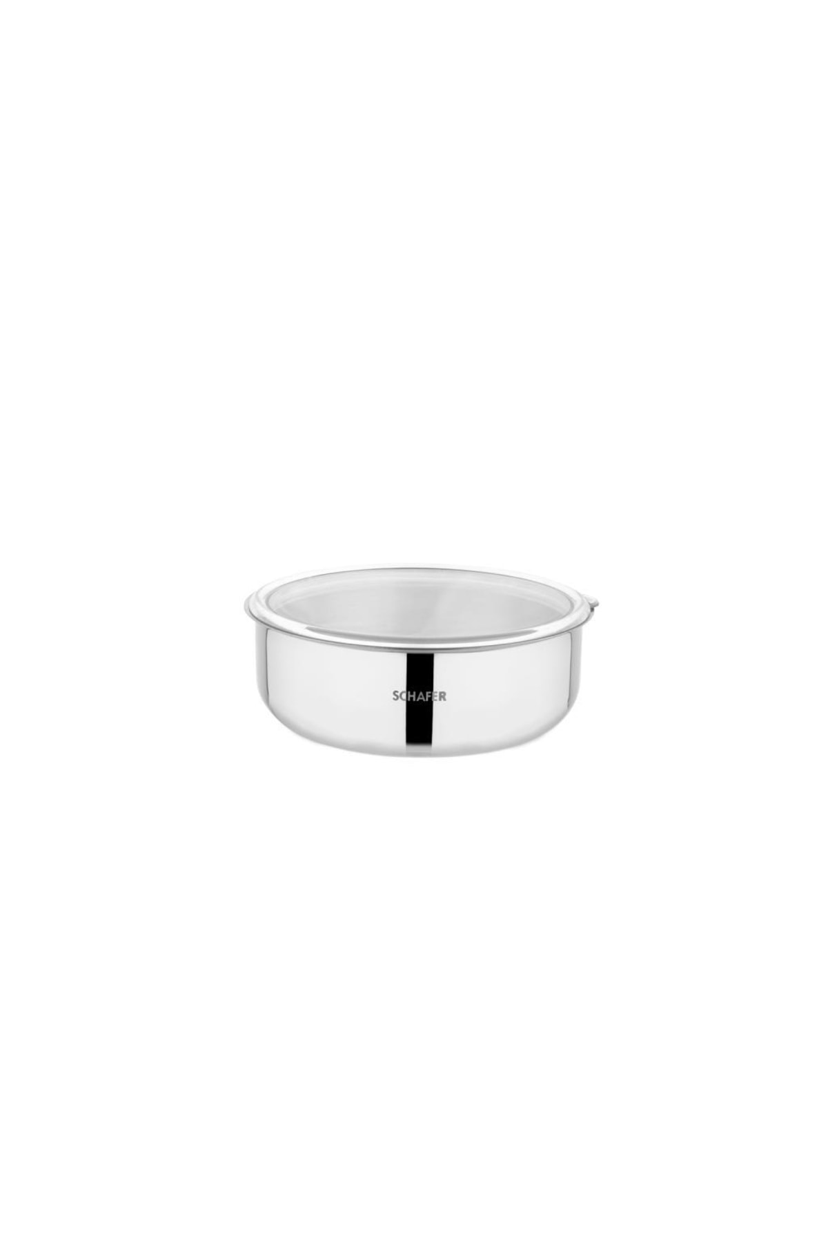 Practi Steel Storage Container 3 Pcs (16-18-20 Cm) -6 Pieces-Inox