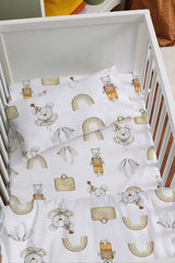 Mother's Side Crib Duvet Cover Set (60X100) - Iconic Series - Antique Teddy Bear