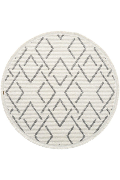 Vetrina 3609 Cream Soft Texture Carpet Rug Living Room Kitchen Hallway Cut Runner Round Machine Rug - Swordslife