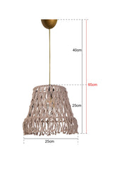 Laurier Handmade Jute Coffee Chandelier