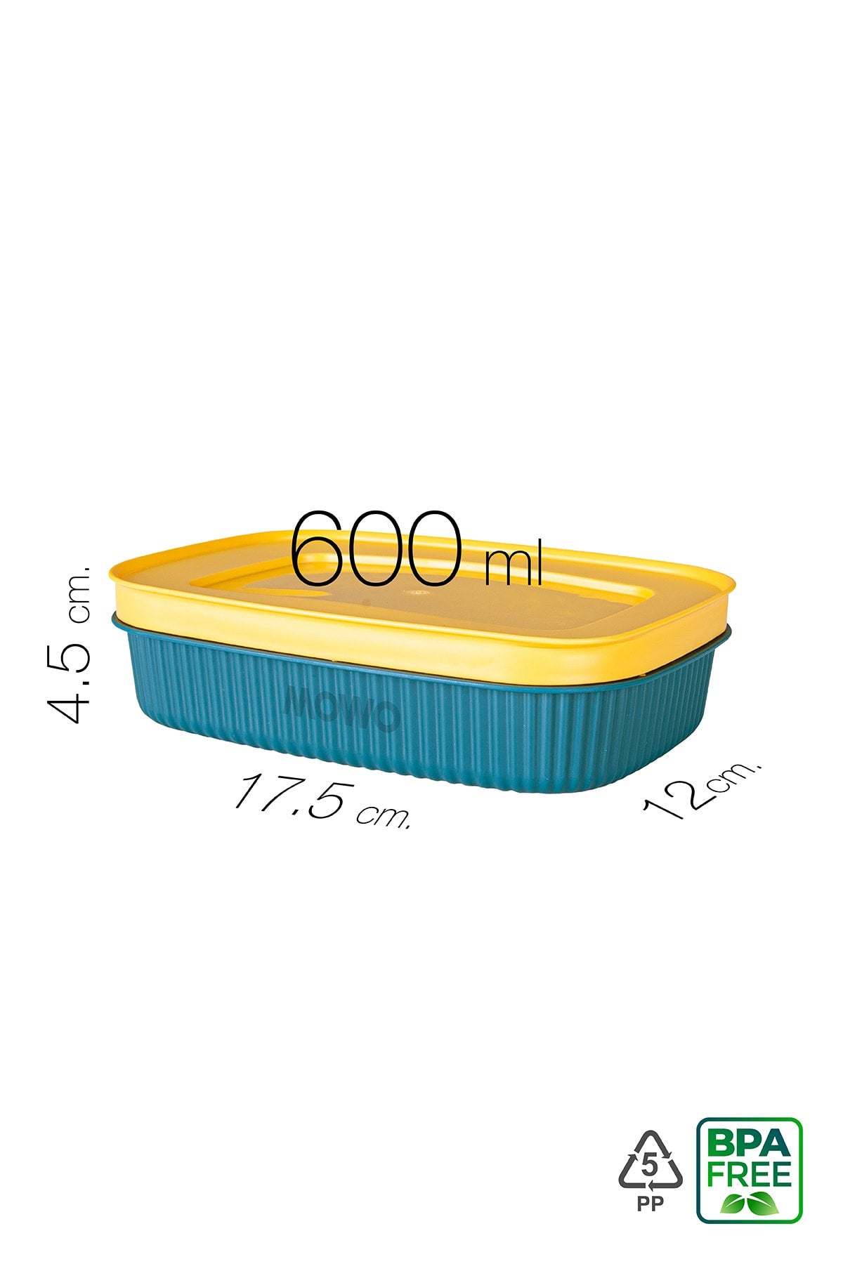 Trove Mini (green) Breakfast Refrigerator Container with Lid 600ml