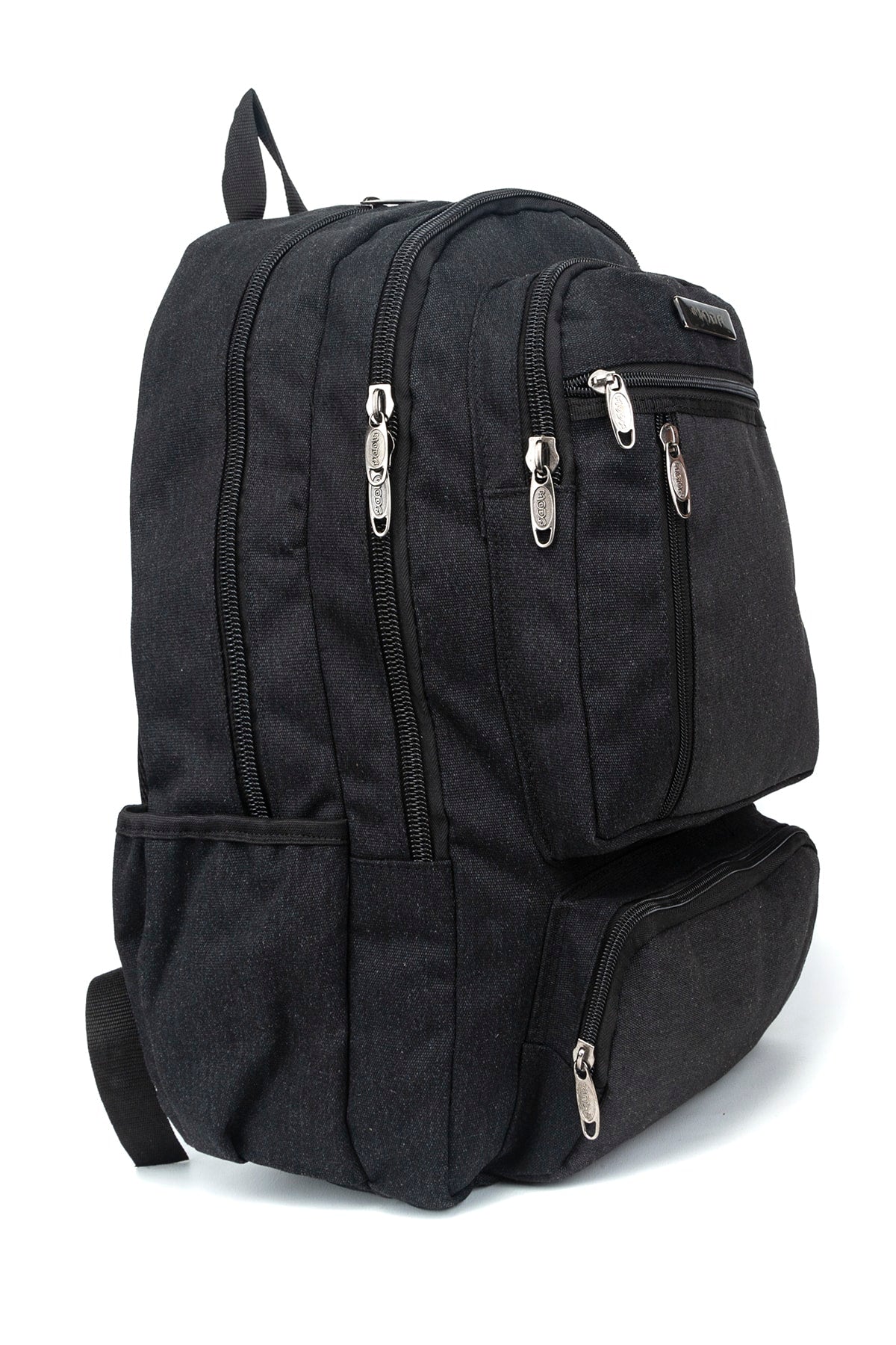 17 Zoll Canvas-Tages- und Bergsteigerrucksack mit mehreren Fächern und Laptopfach