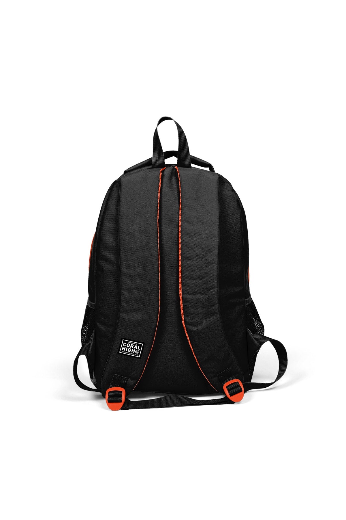 Dreiteiliges Schulrucksack-Set für Kinder mit Basketball-Muster, Schwarz/Orange, 14385