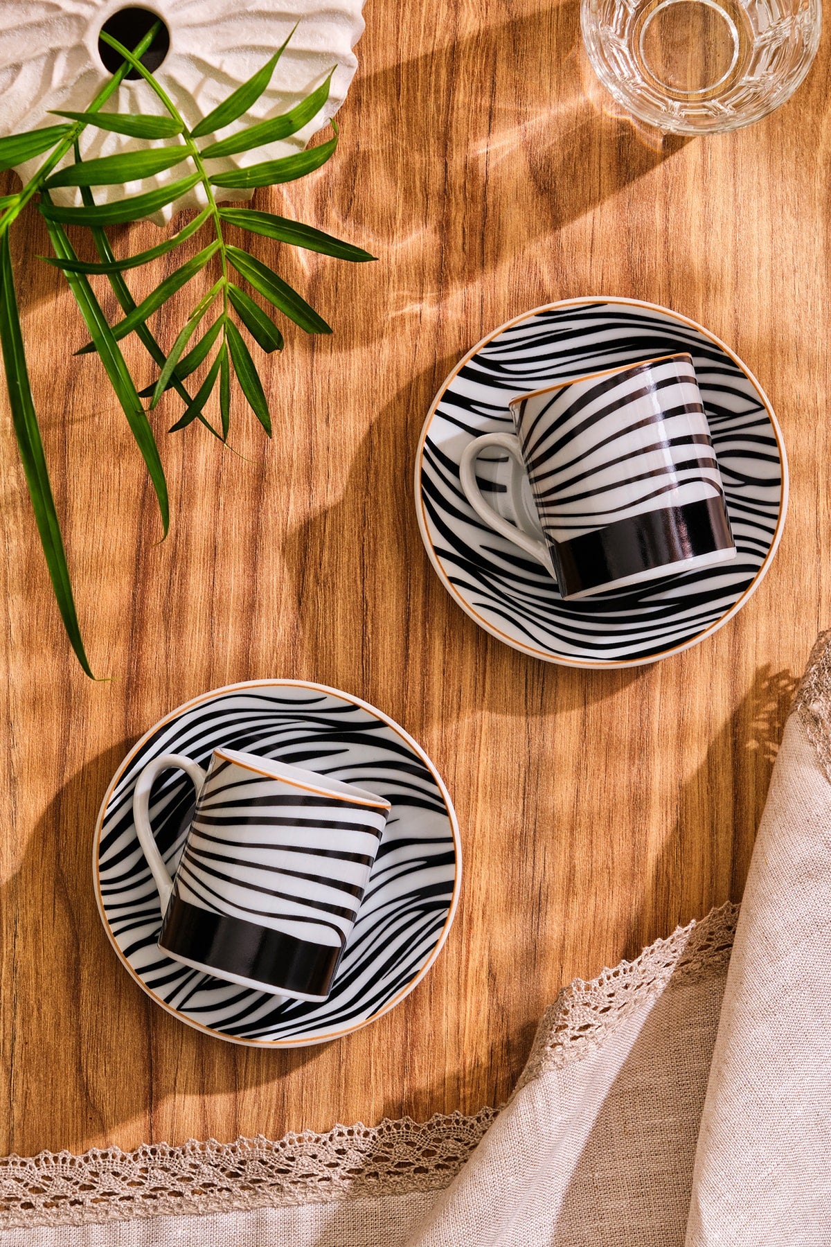 Black Nera Set Of 6 Coffee Cups 90 Ml