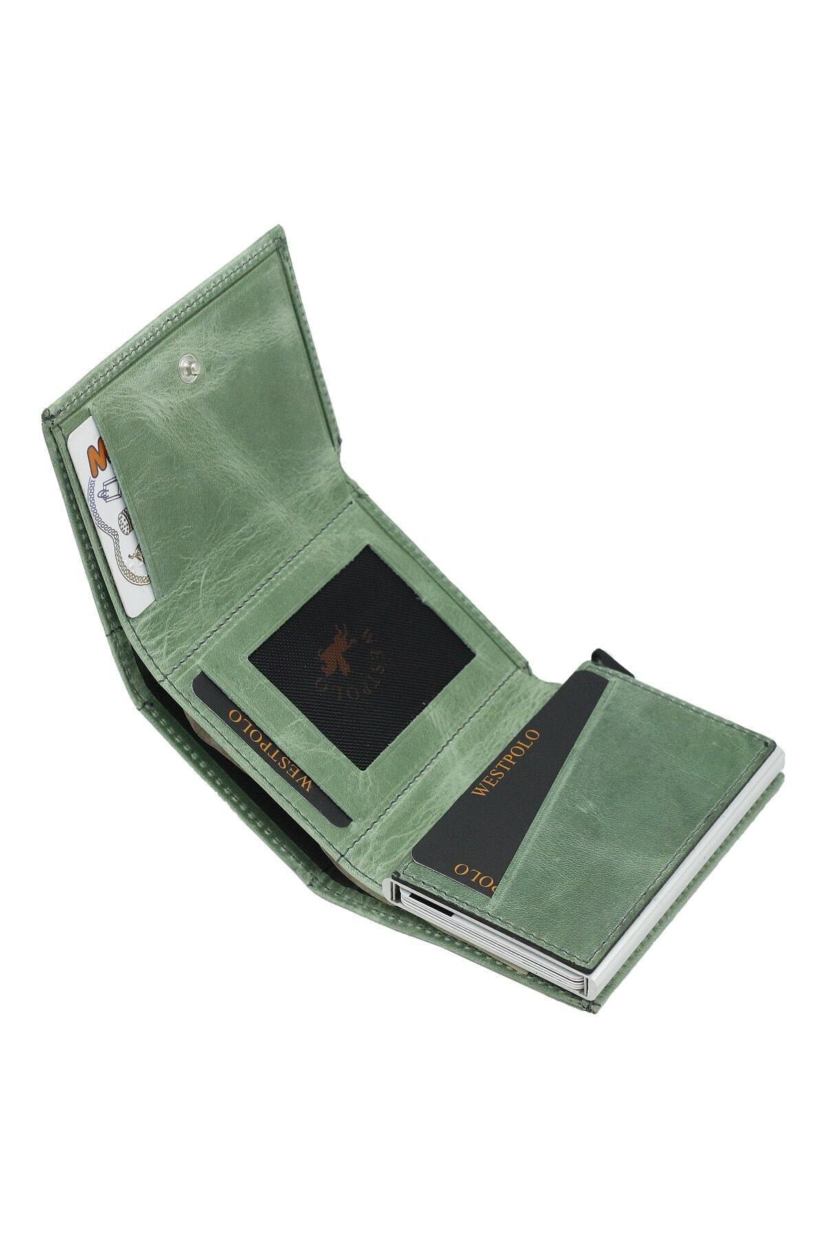 Men'S Green Mechanism Wallet