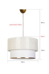 Sinifant Pendant Lamp Chandelier Cream White