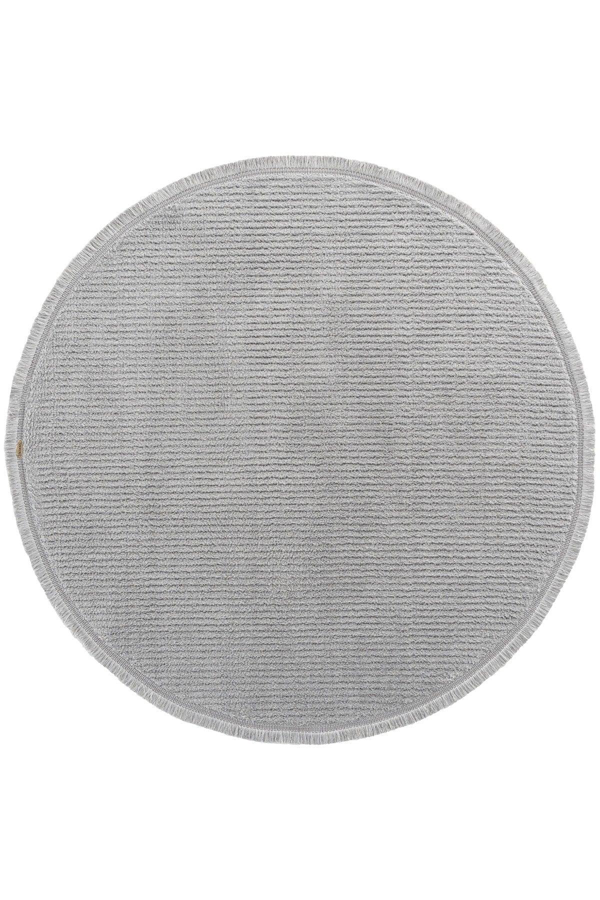 Vetrina 3603 Gray Soft Texture Carpet Rug Living Room Kitchen Hallway Cut Runner Round Machine Rug - Swordslife