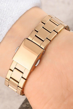 Steel Band Rose Color 3 Atm Waterproof Women's Wristwatch - Swordslife