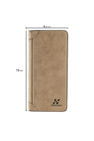 Men'S Men'S Nubuck Leather Card Holder Wallet