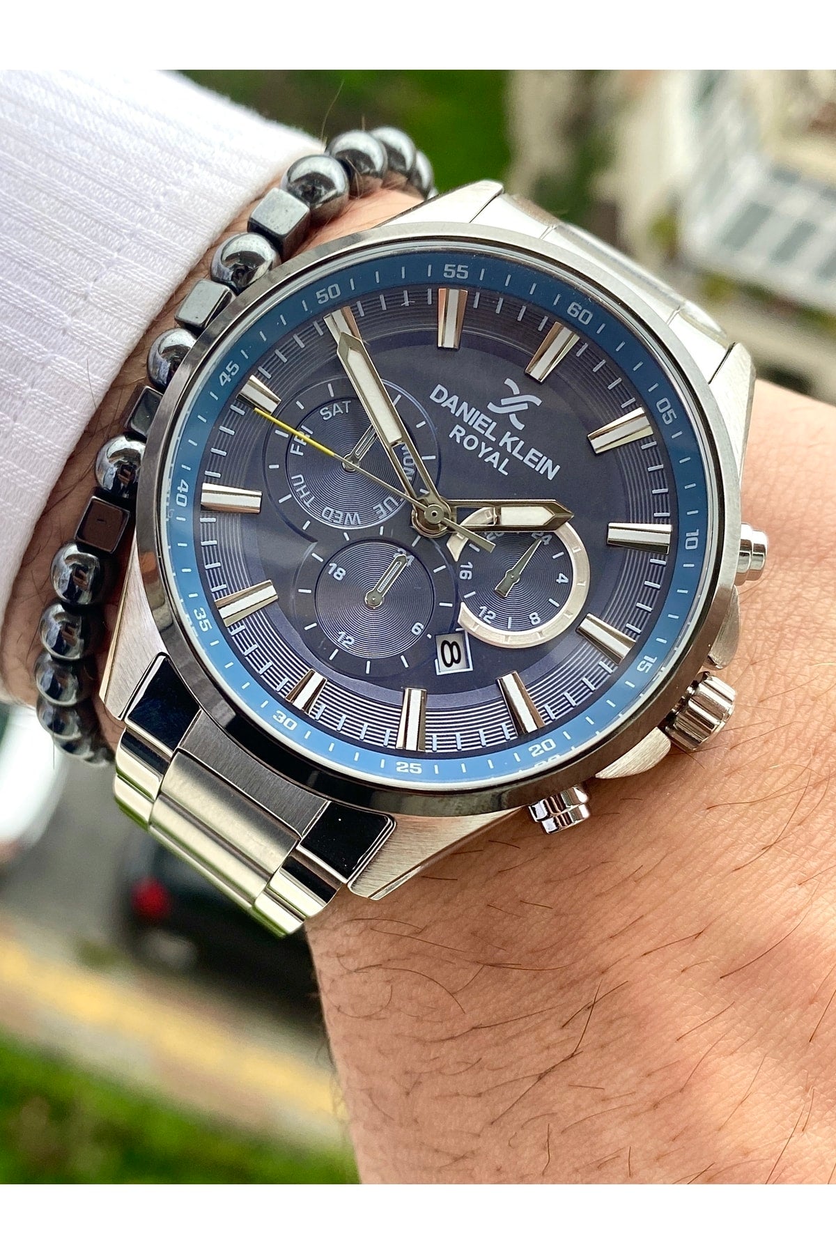 Stainless Steel Band Men'S Wristwatch+3Atm Waterproof