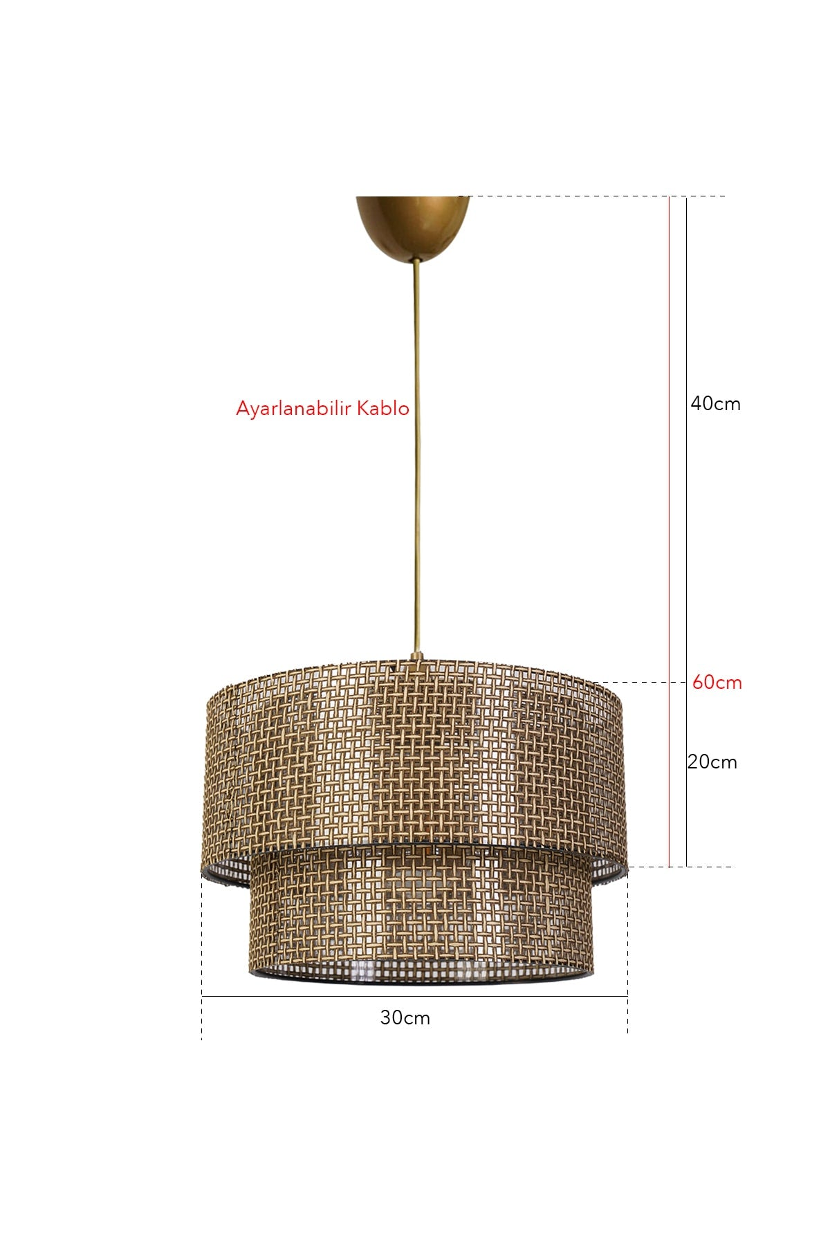 Desert Pendelleuchte Kronleuchter Wicker