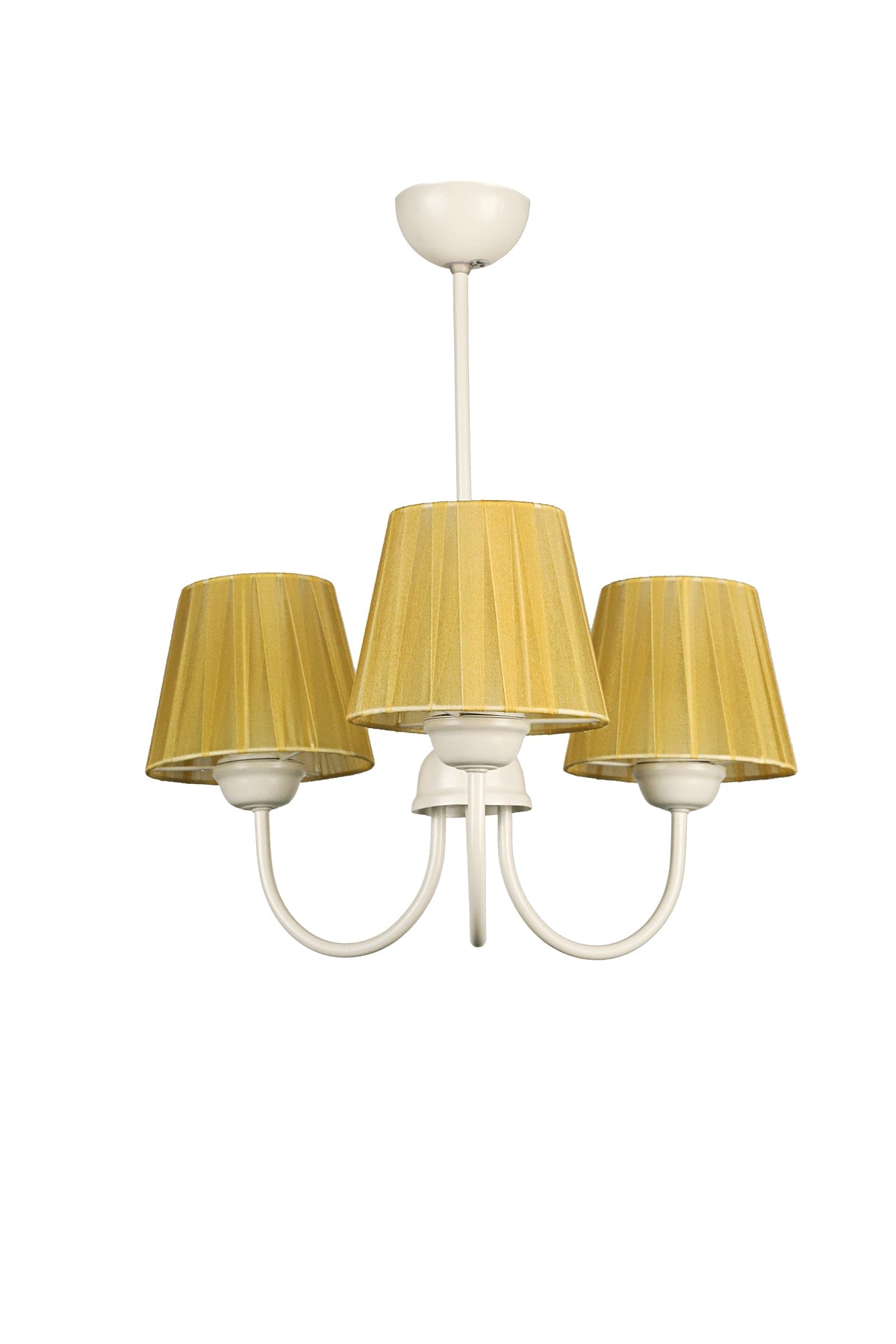 Ova 3Rd Chandelier White Yellow Hat