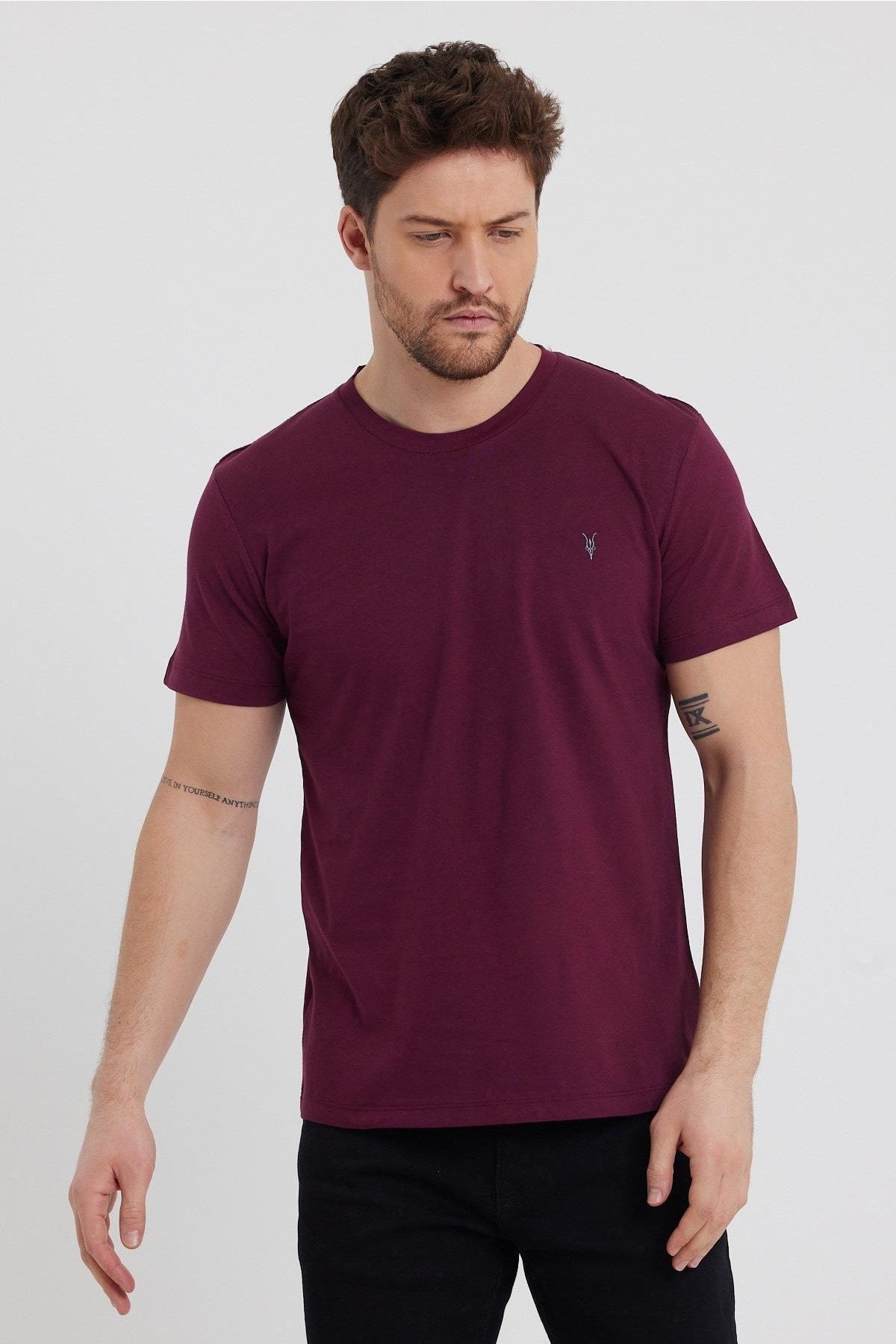 Standard Herren Rundhals Basic 100% Baumwolle 5er-Pack T-Shirts
