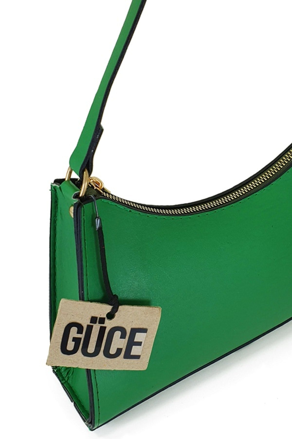 Emerald Green Baguette Hand And Shoulder Bag