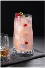 Original Leafy Soft Drink Glass 8-Piece 450cc Water Lemonade Glass 450ml
