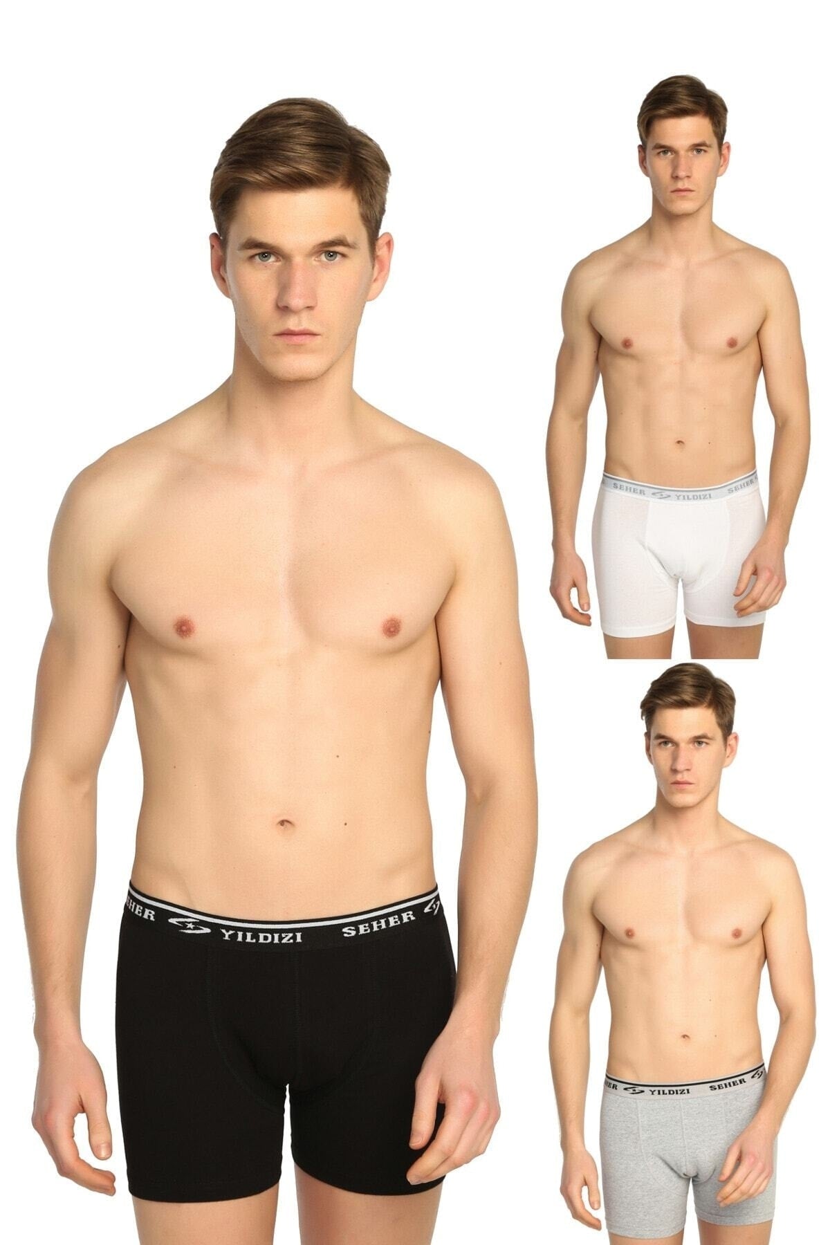 Men'S Mixed Color 6 Pack Lycra Boxer Elf568S0060Ccm6 0060