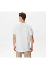 Men's White Printed Standard Fit Short Sleeve T-shirt - Swordslife