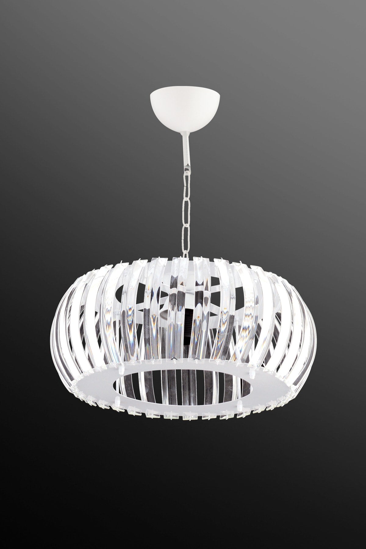 Venus White 25 Cm Plumbing Crystal Stone Chandelier