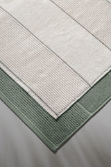 Carmine Bathmat Olive - Extra Soft, Modern 100% Cotton 50x75cm. Foot Towel / Bath Mat Set - Swordslife