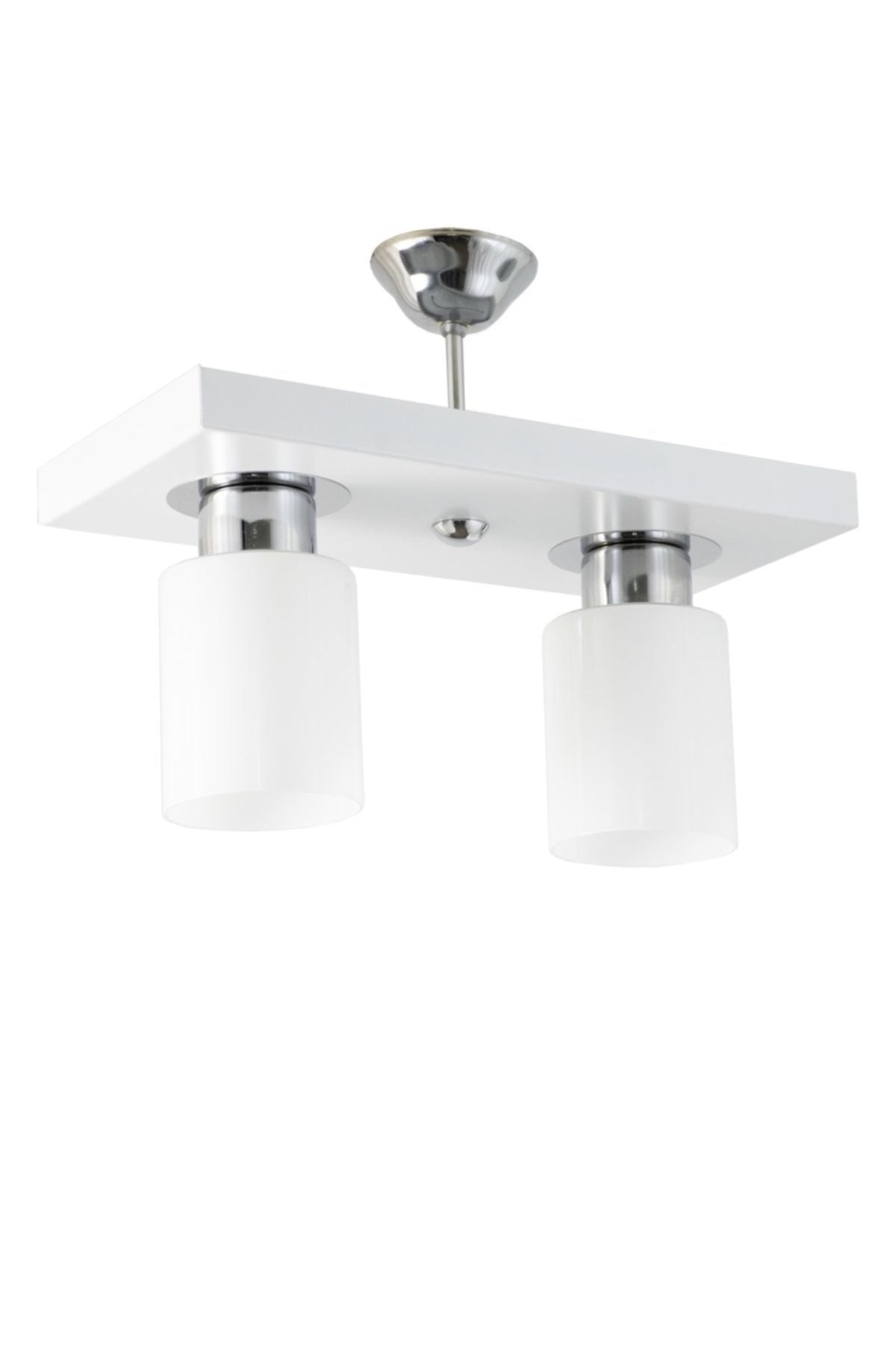 Double Modern Sports Model Rectangular Tray White Chandelier