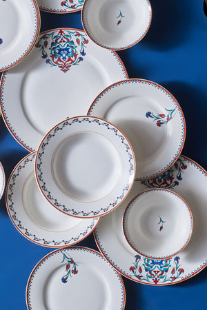 Nakkaş 24 Pcs Porcelain Dinnerware Set For 6 Persons