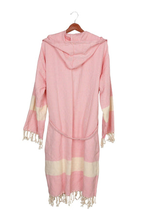 Cotton Hooded Large Size Peshtemal Bathrobe (2xl-3xl-4xl) - Swordslife