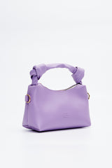 Lila Shk24 Soft Leather Knot Detailed Chain Strap Hand and Shoulder Bag L:14 E:22 W:8 cm