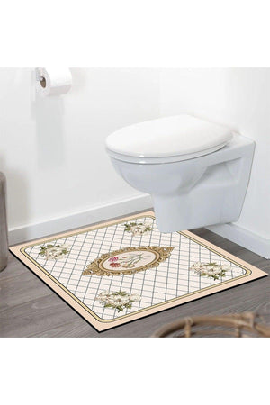 Else Patterned Shower Front Square Bathroom Carpet Doormat Single Piece 60x60cm - Swordslife
