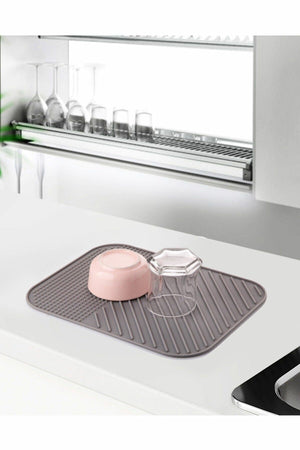 Dish Drying Mat Dish Rack - Silicone Dish Mat With Water Repellent Feature