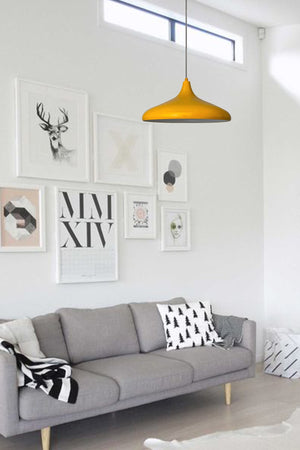 Champion Yellow Special Cable Chandelier - Aluminum 35 Cm Cafe Rustic Pendant Lamp Kitchen Lamp Models