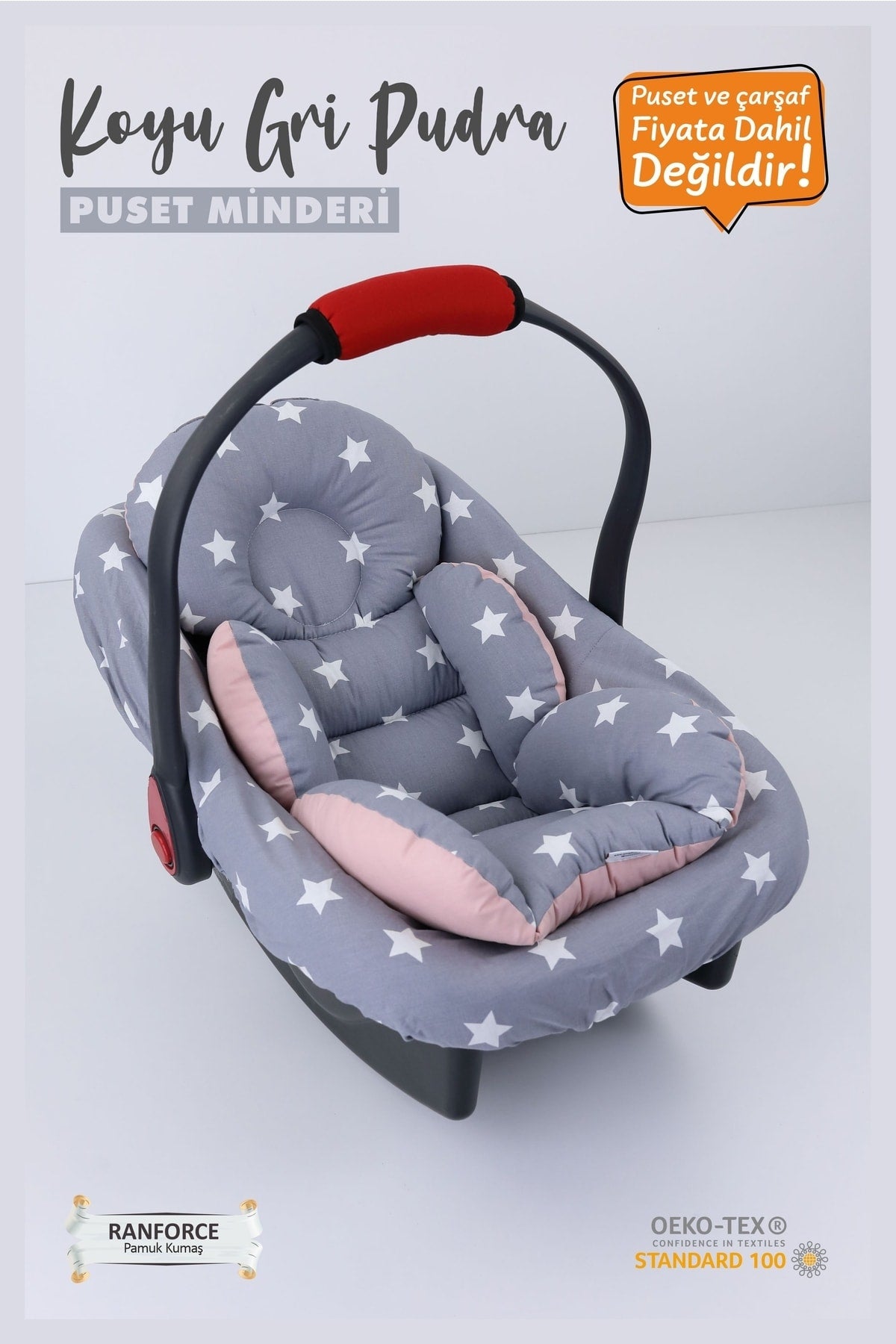 Orthopädisches Kinderwagenkissen zur Lordosenstütze, Baumwollstoff – Originalprodukt